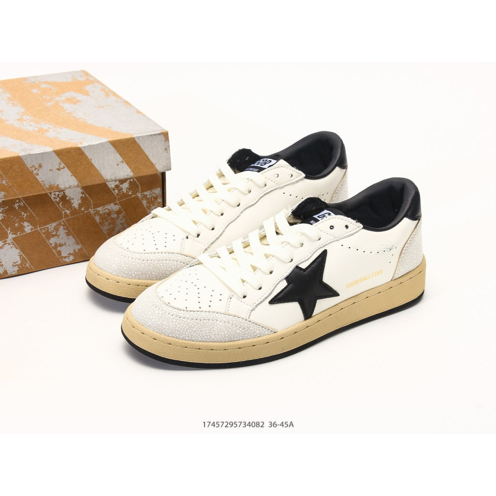 Ball Star Leather With Black Star Sneakers