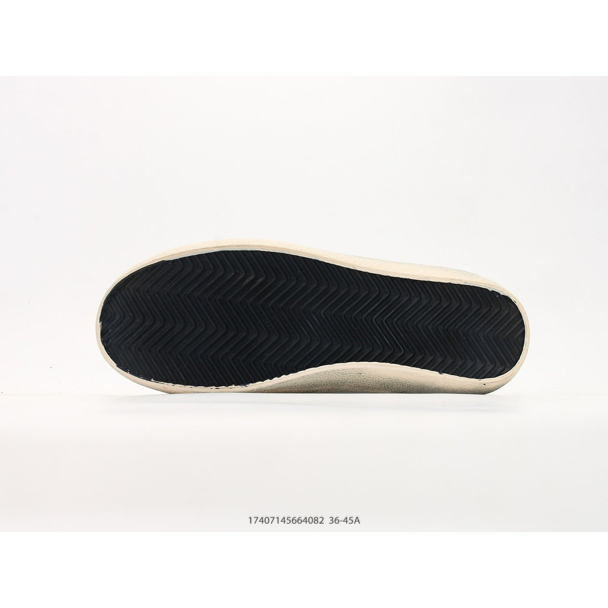 Super-Star In Nappa Leather With Gold Glitter Star And Black Glitter Heel Tab