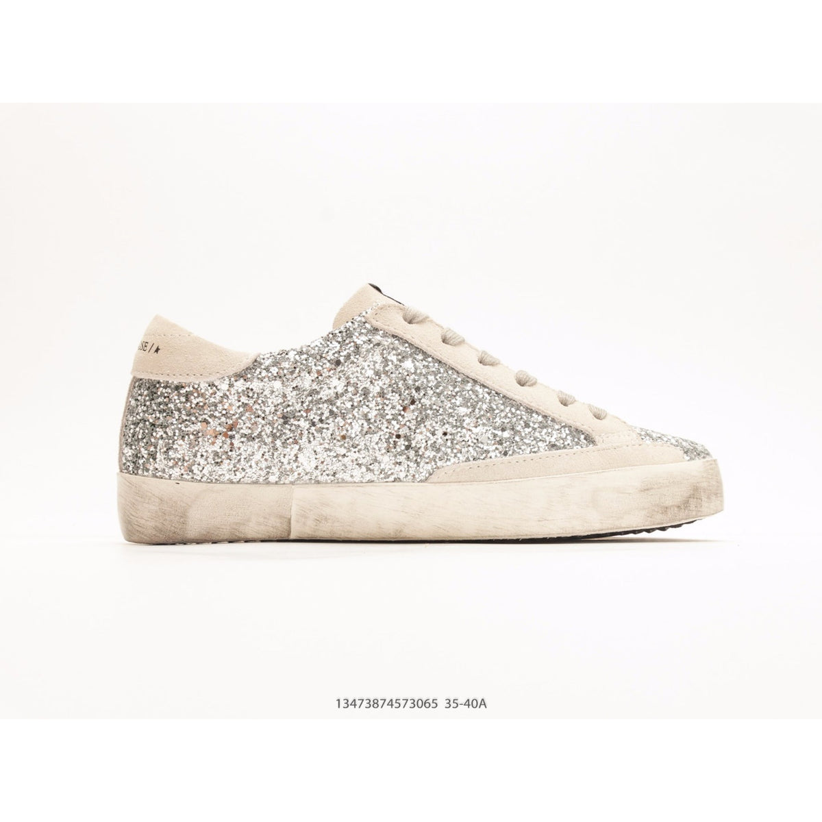 Super-Star Silver Glitter Ice Gray
