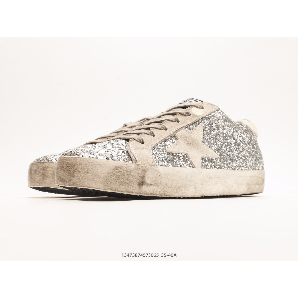 Super-Star Silver Glitter Ice Gray