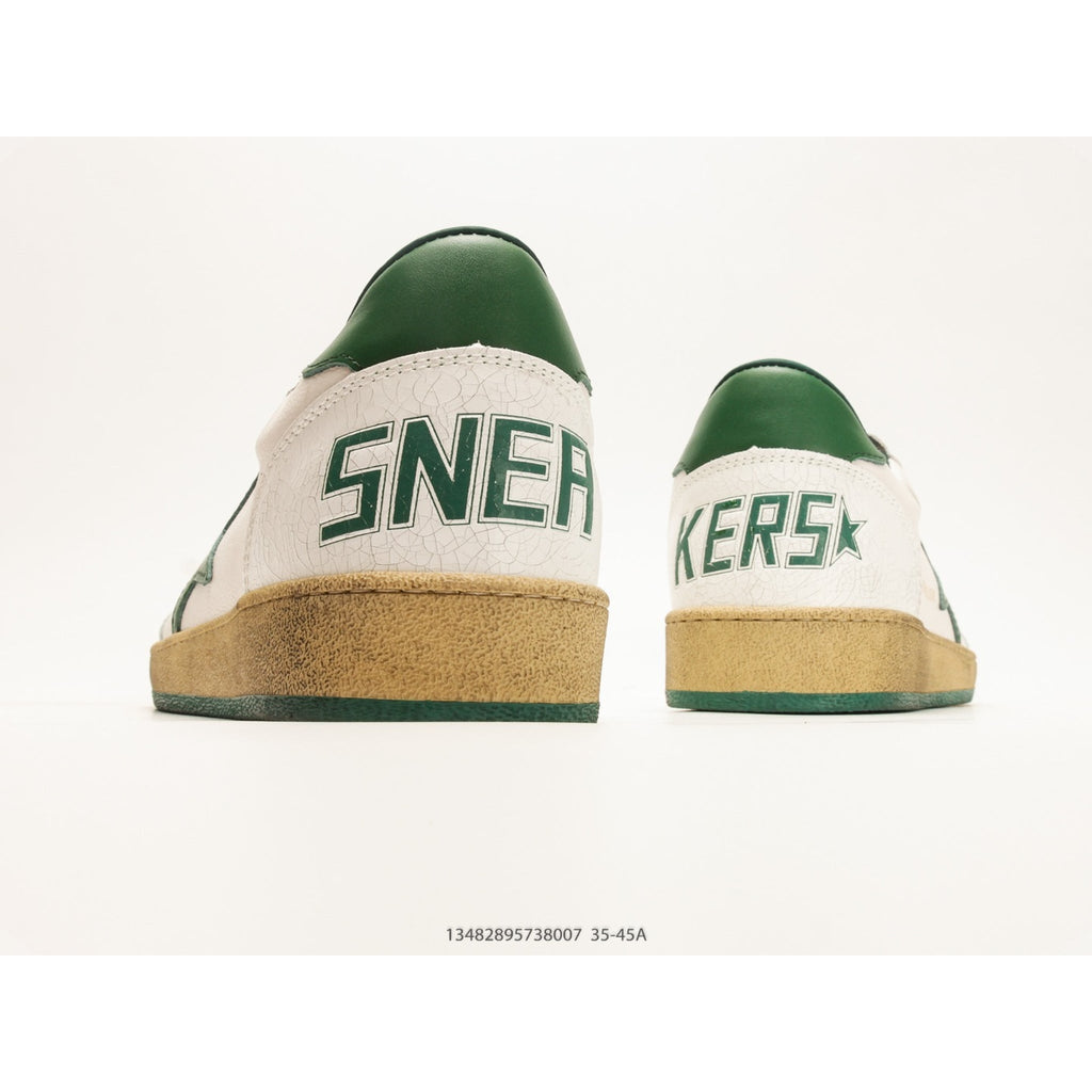 Ball Star Wishes In White Nappa Leather With Green Leather