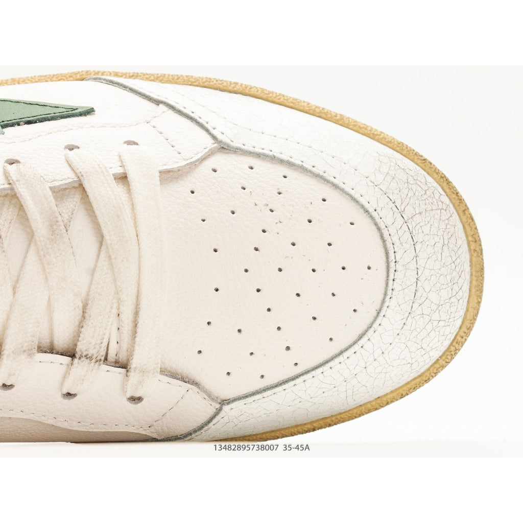 Ball Star Wishes In White Nappa Leather With Green Leather