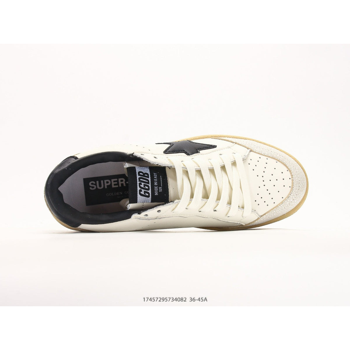 Ball Star Leather With Black Star Sneakers