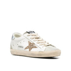 Super-Star Gold Glitter Star Silver Heel Tab