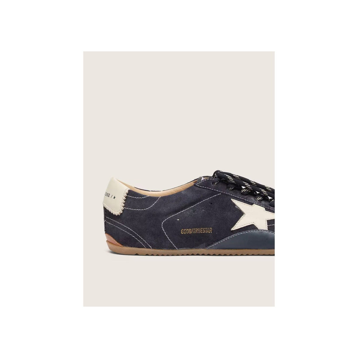 Men's True-Star Dark Blue Suede with White Nappa Leather Star & Heel Tab