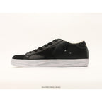 Super-Star In Black Leather With Black Glitter Star