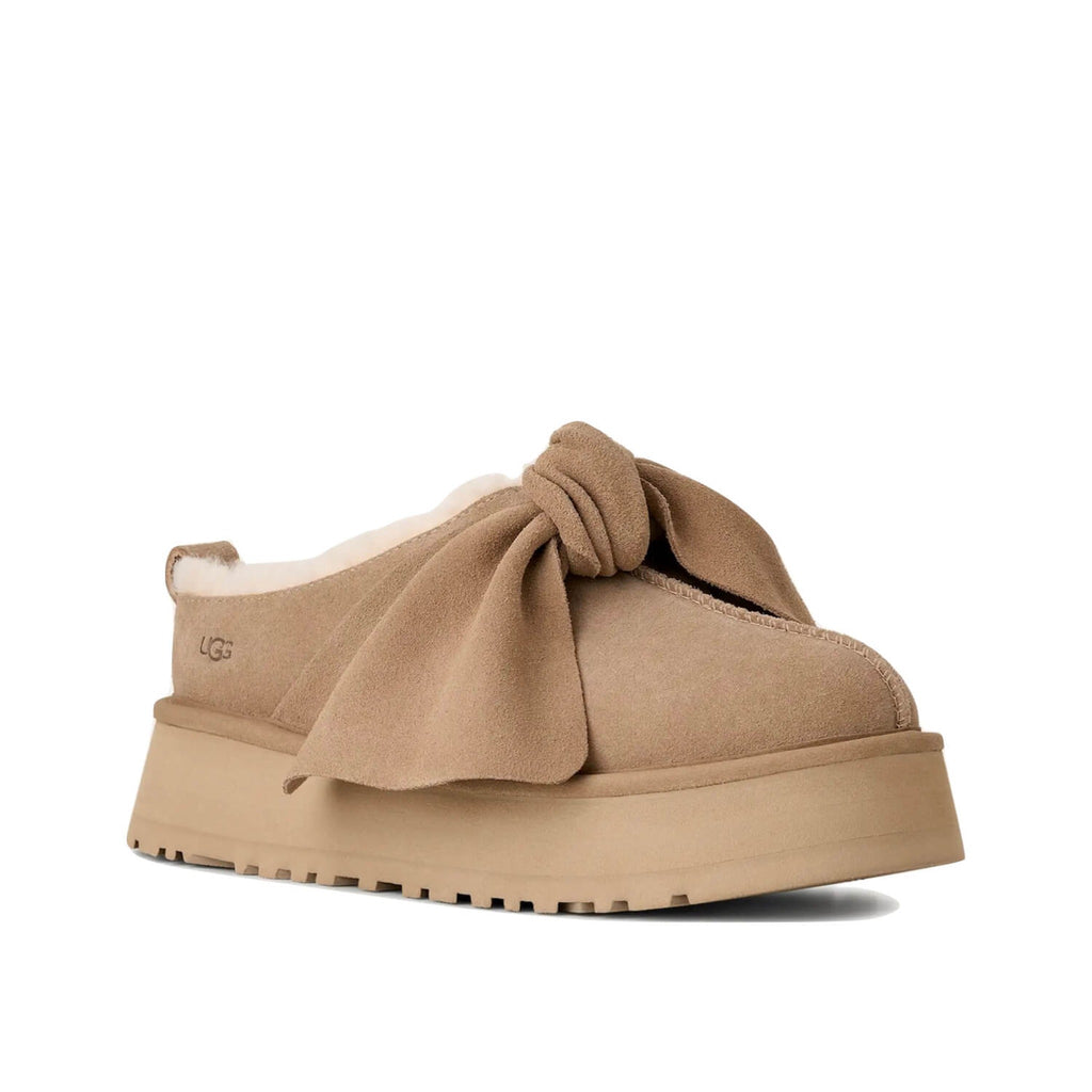 Platform Slip-On Bow Slipper Sand (W)