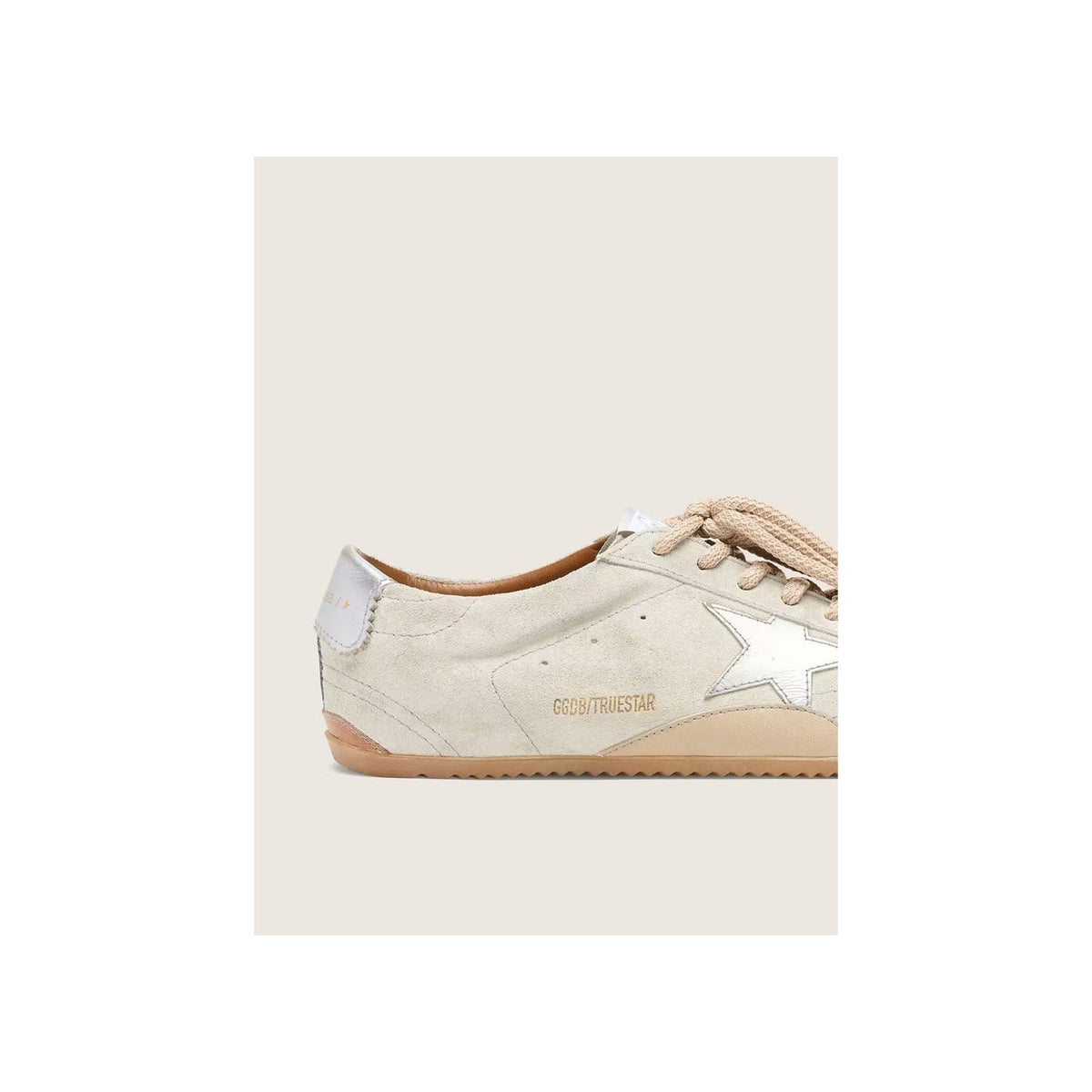 True-Star Light Gray Suede Metallic Silver Star