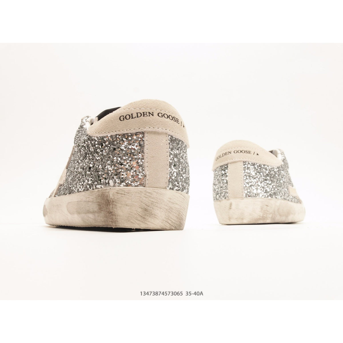 Super-Star Silver Glitter Ice Gray