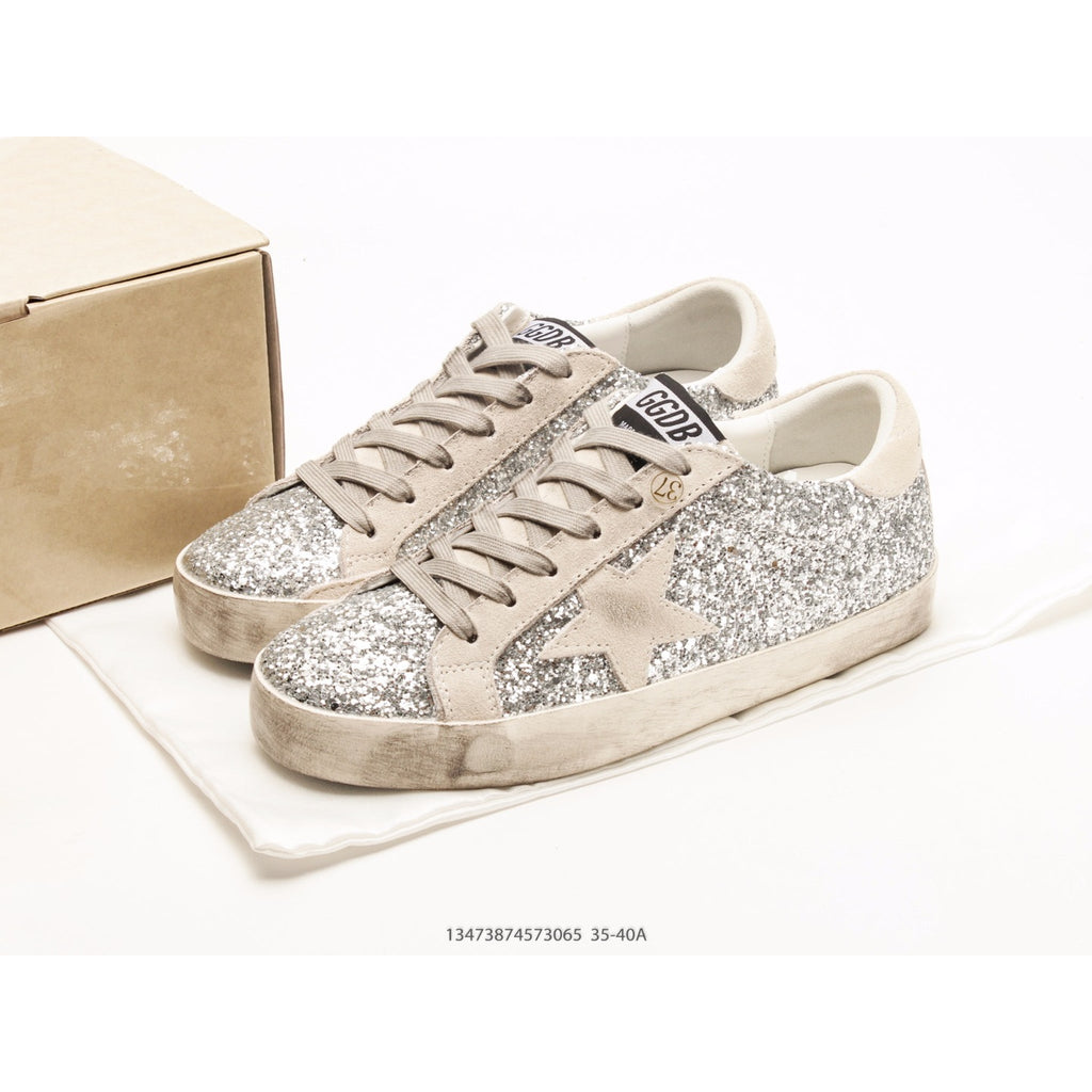 Super-Star Silver Glitter Ice Gray