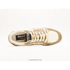 Ball Star Beige And White Leather Sneakers