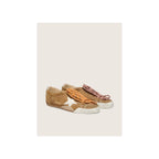 True-Star Tobacco Suede White Star Platinum Heel Tab
