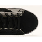 Super-Star In Black Leather With Black Glitter Star