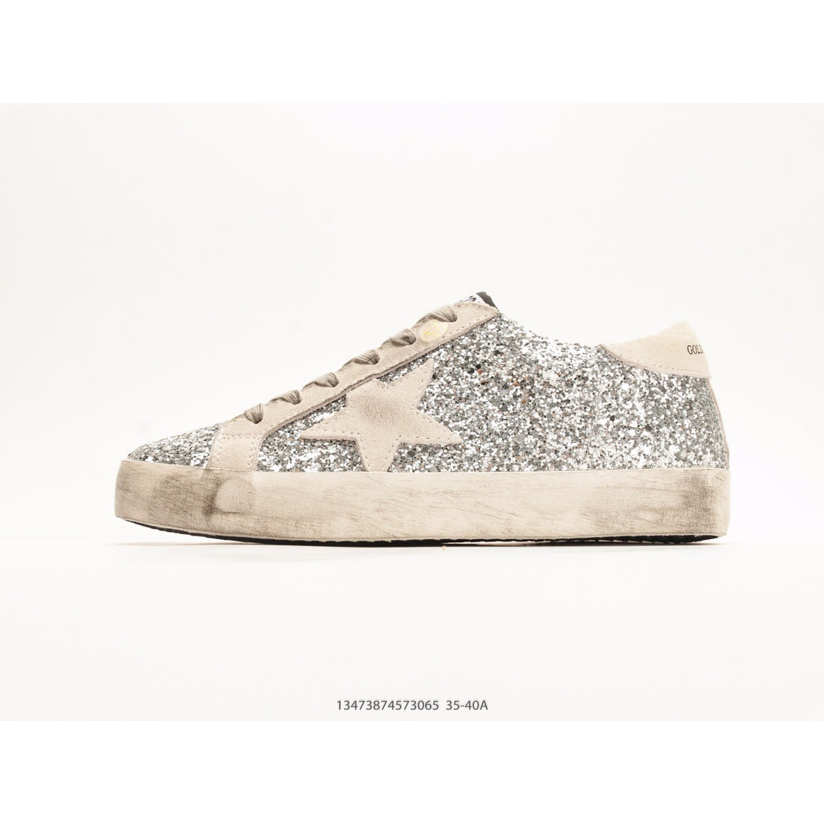 Super-Star Silver Glitter Ice Gray