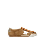 True-Star Tobacco Suede White Star Platinum Heel Tab