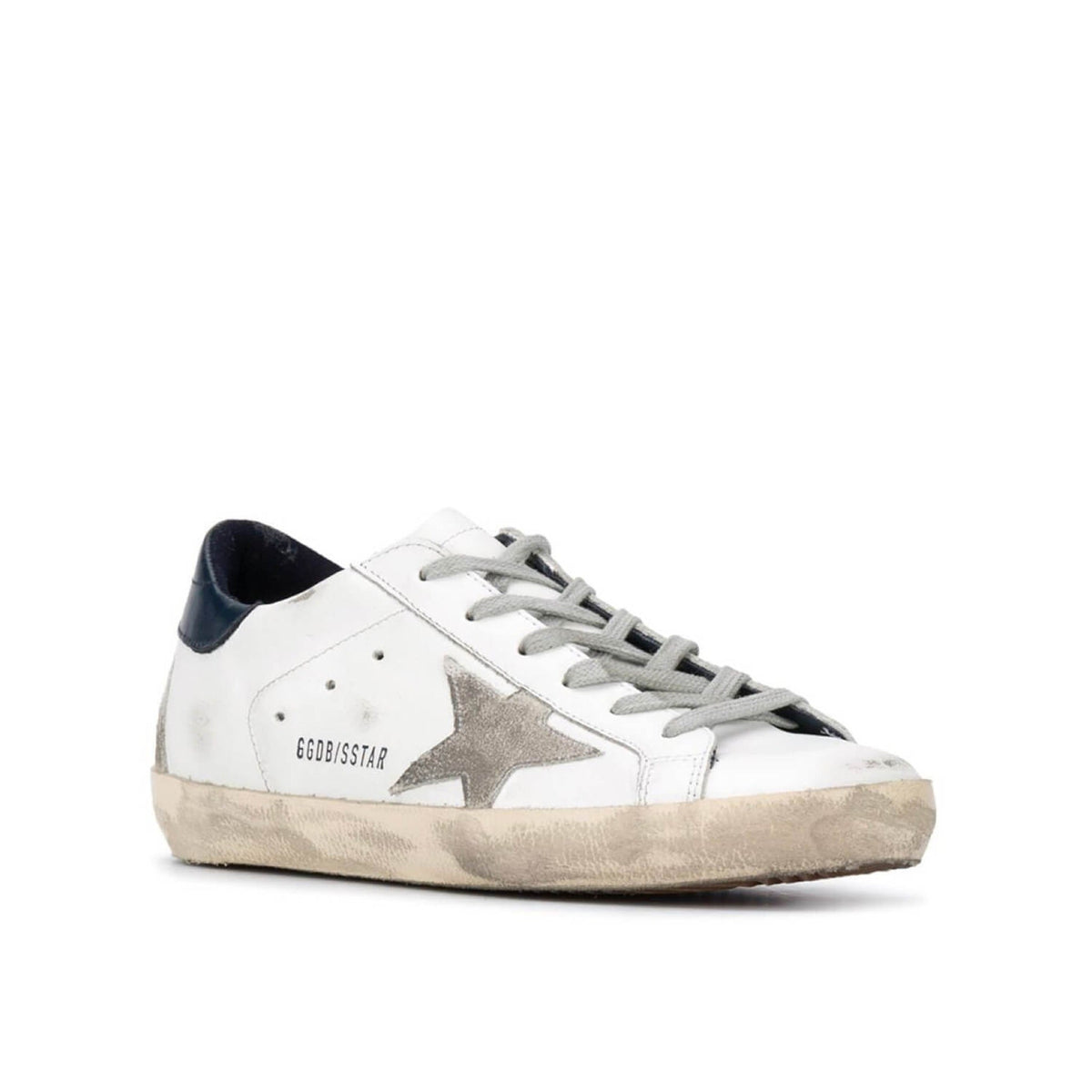 Super-Star Silver Star Navy Heel Tab