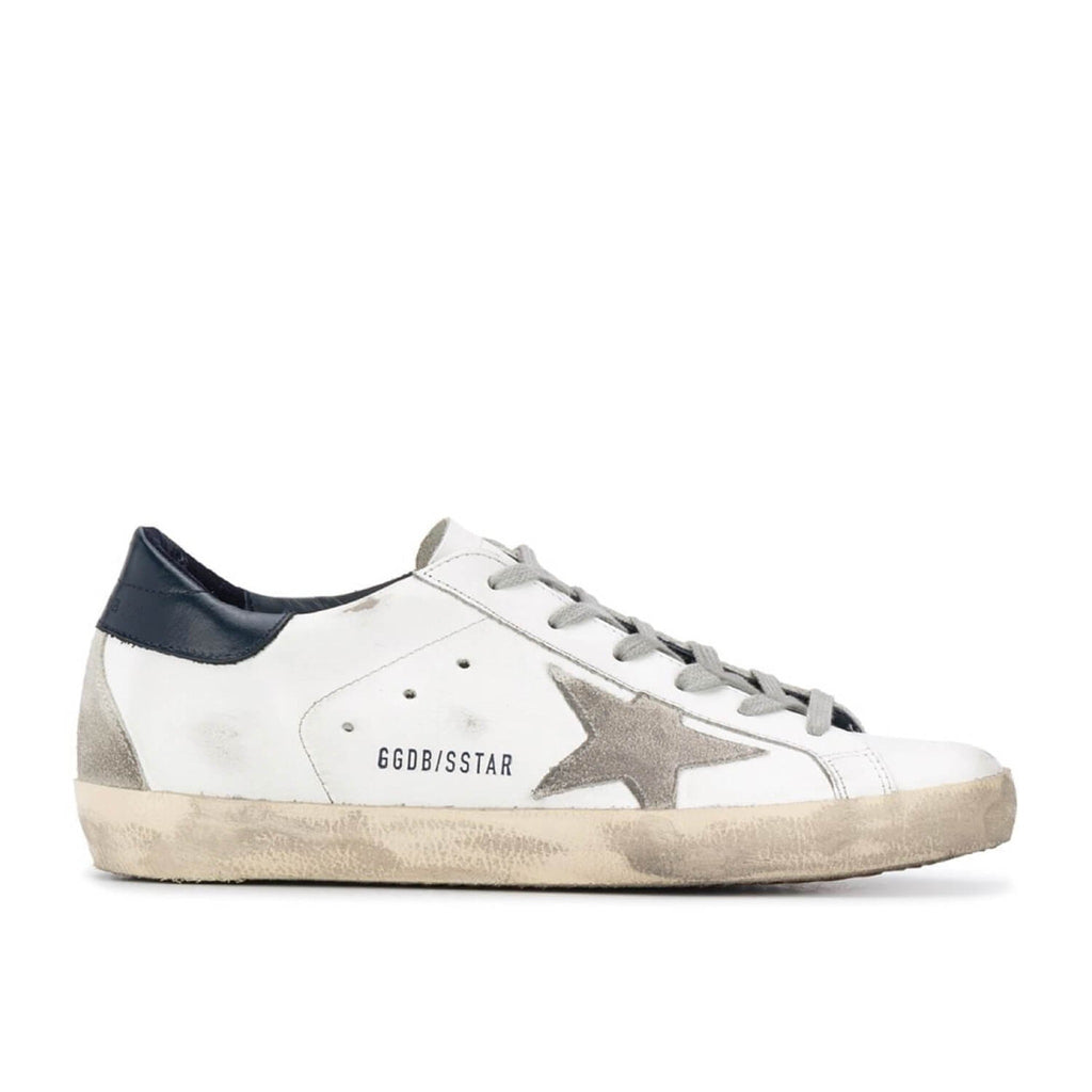 Super-Star Silver Star Navy Heel Tab