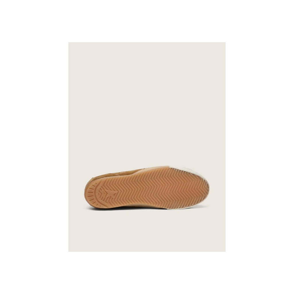 True-Star Tobacco Suede White Star Platinum Heel Tab
