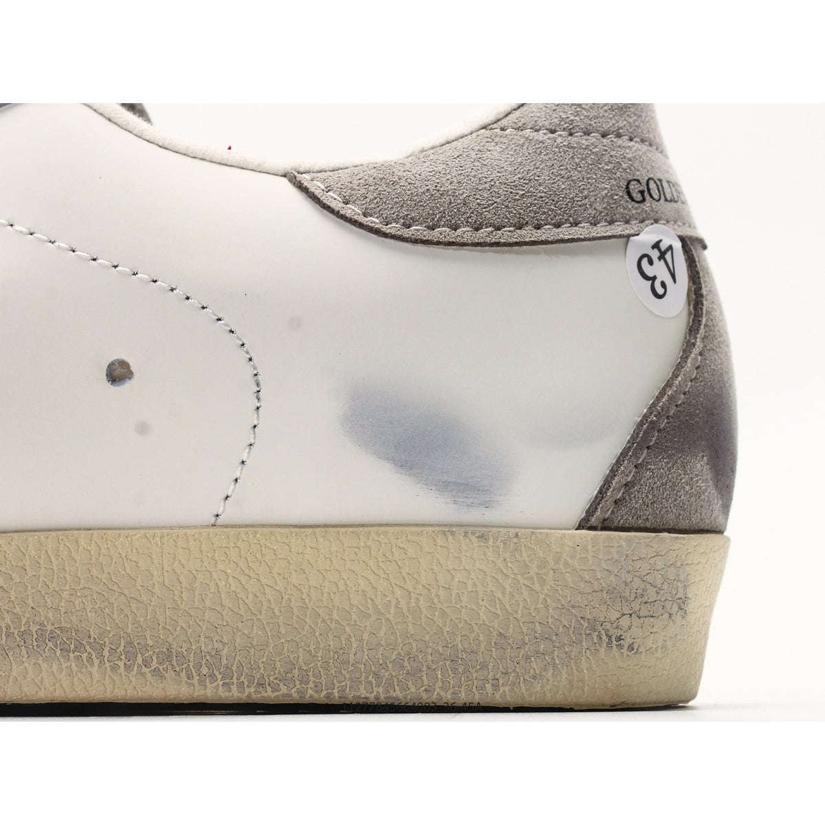 Super-Star White Leather Red Suede Star
