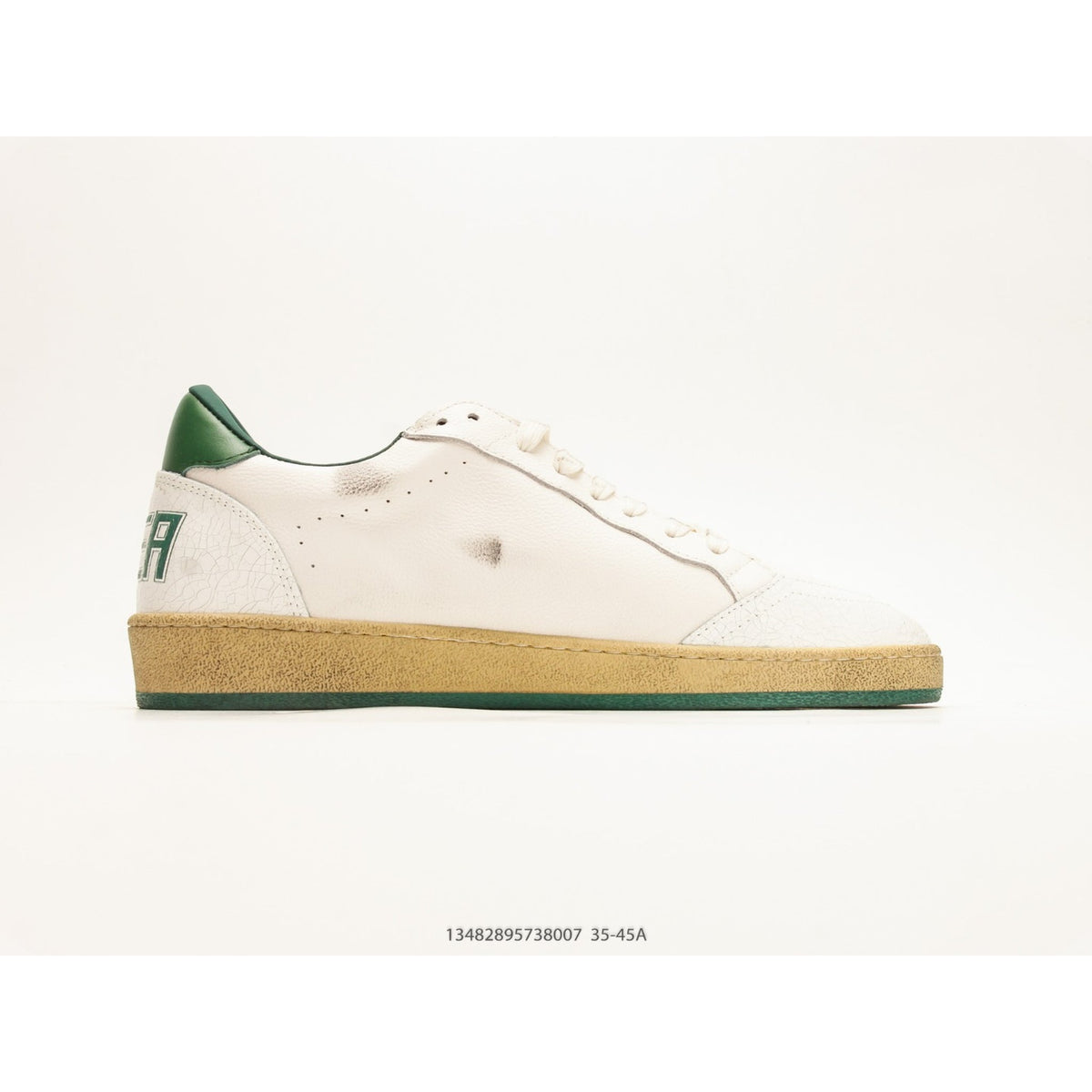 Ball Star Wishes In White Nappa Leather With Green Leather