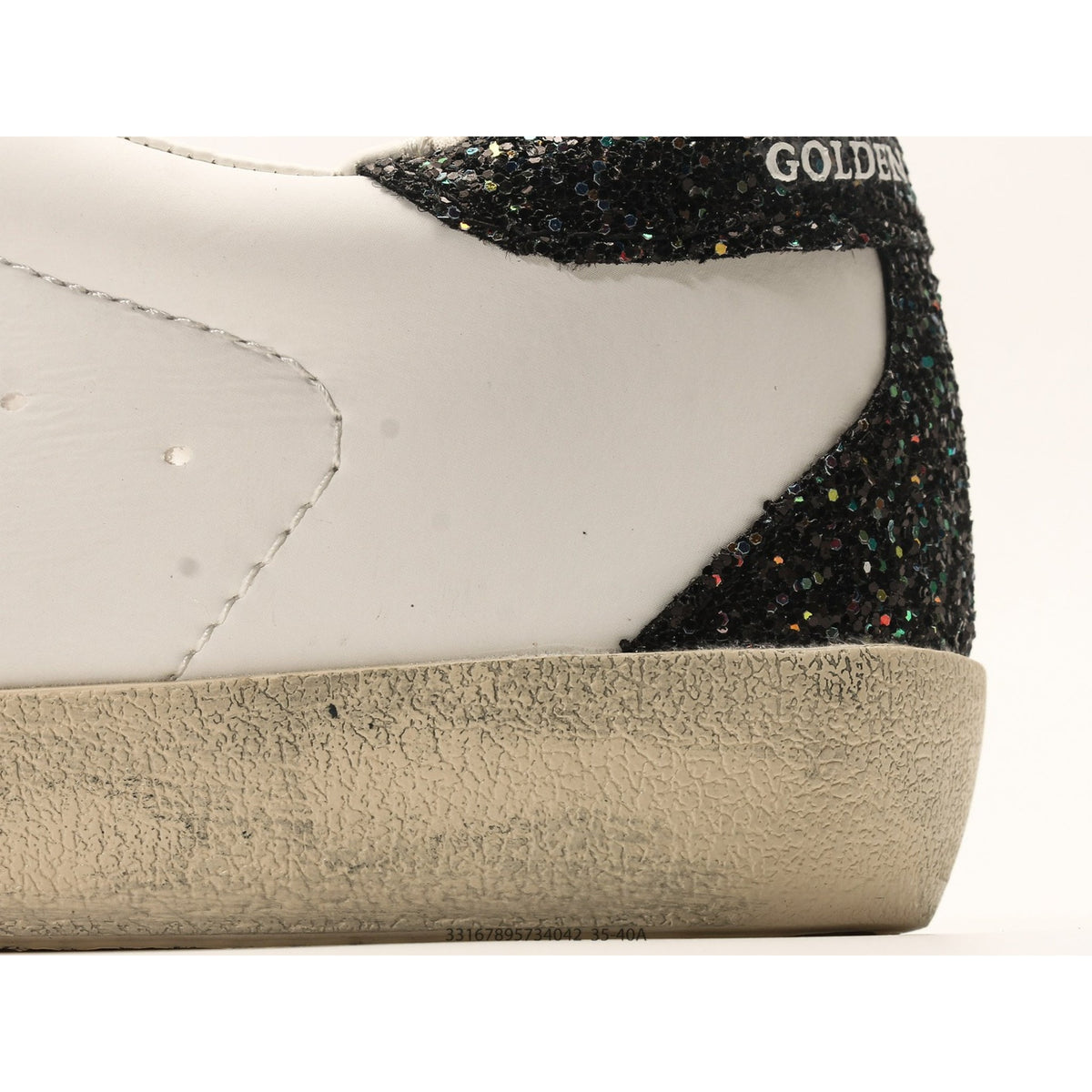 Super-Star With Silver Star And Brown Glitter Heel