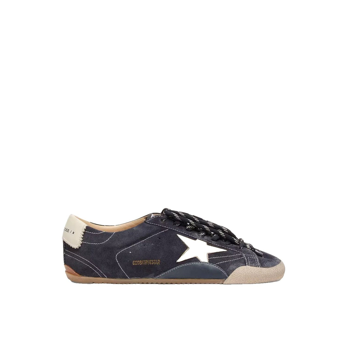 Men's True-Star Dark Blue Suede with White Nappa Leather Star & Heel Tab