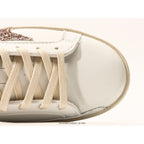 Super-Star LTD With Multicolor Glitter Star And Suede Heel Tab