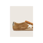 True-Star Tobacco Suede White Star Platinum Heel Tab