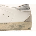 Super-Star With Gold Glitter Star And Ice-Gray Suede Inserts