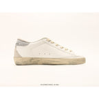 Super-Star With Gold Glitter Star And Ice-Gray Suede Inserts