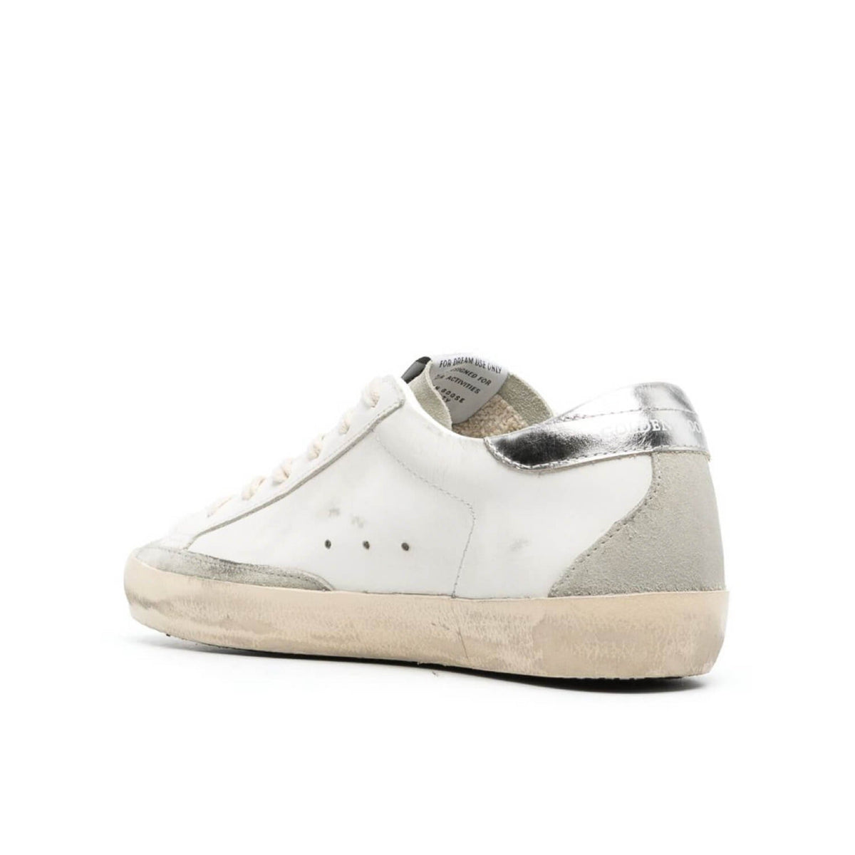 Super-Star Gold Glitter Star Silver Heel Tab
