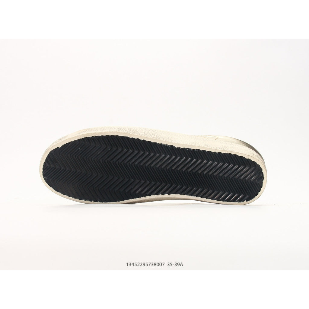 Super-Star Sabots In Platinum Foiled Leather With Beige Suede