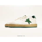 Ball Star Wishes In White Nappa Leather With Green Leather
