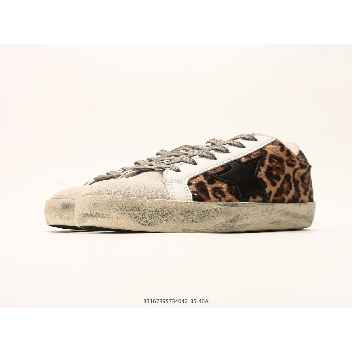Super-Star In Leopard Print Leather