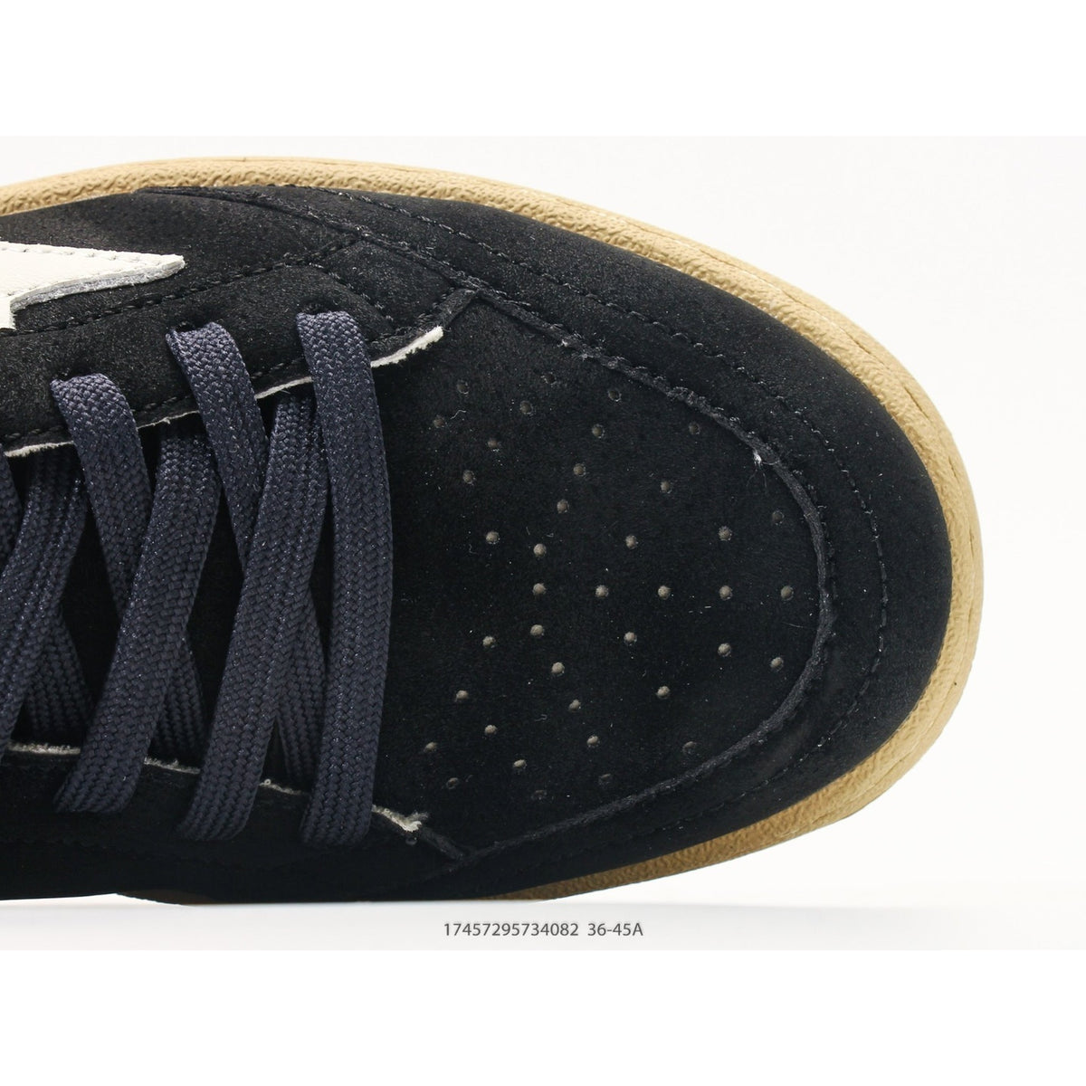 Ball Star Dark Blue Suede White Leather Star Dark Blue Heel Tab