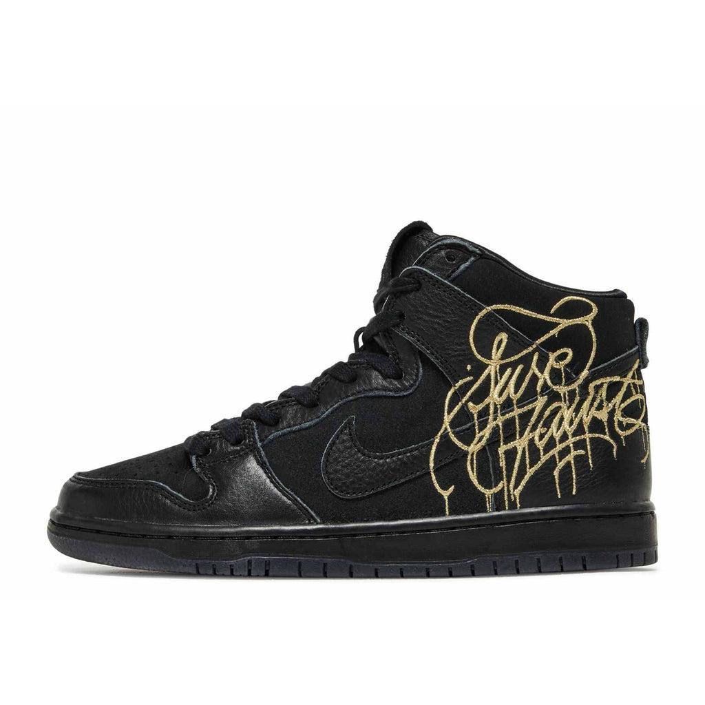 SB Dunk High FAUST Black Gold