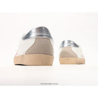 Super-Star White Nappa Pink Metallic Leather Star