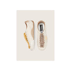 True-Star White Nappa Leather Gold Star Beige Suede Heel Tab