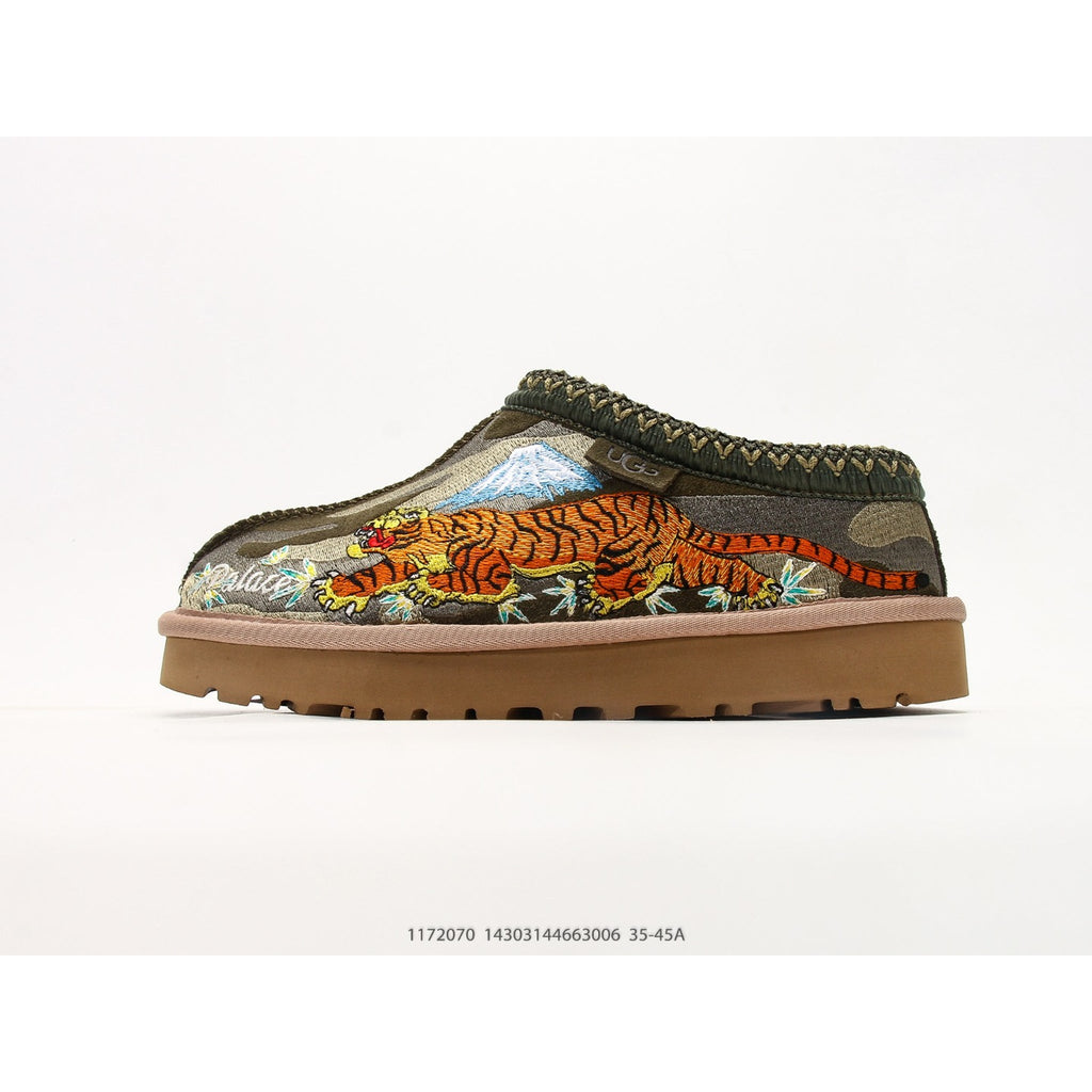 Tasman Slipper Palace Burnt Olive Camo