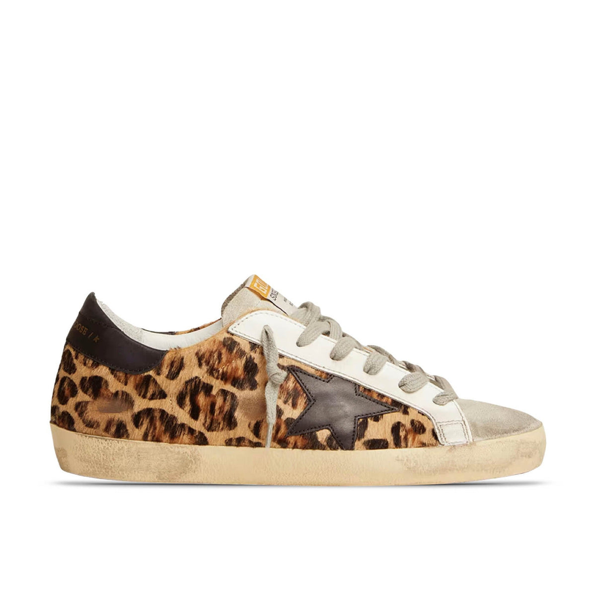 Super-Star Leopard Print Leather