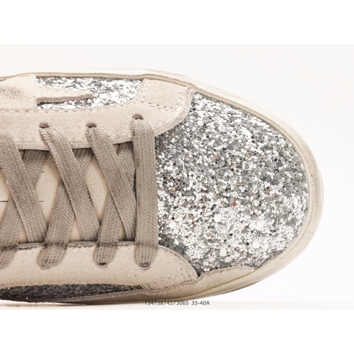 Super-Star Silver Glitter Ice Gray