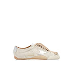 True-Star Light Gray Suede Metallic Silver Star