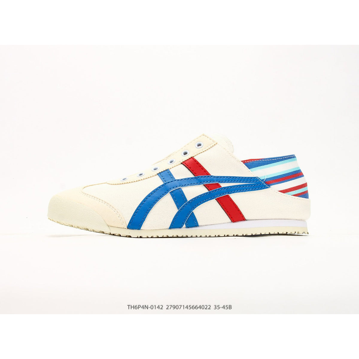 Mexico 66 Slip-On White Blue Red