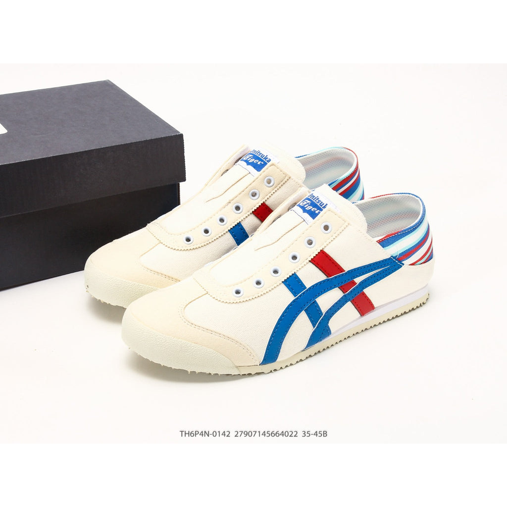 Mexico 66 Slip-On White Blue Red