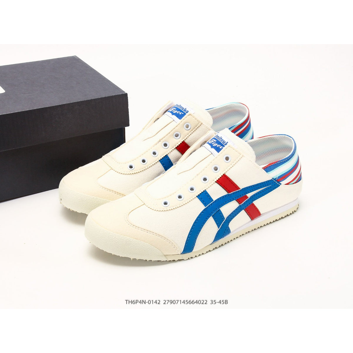 Mexico 66 Slip-On White Blue Red