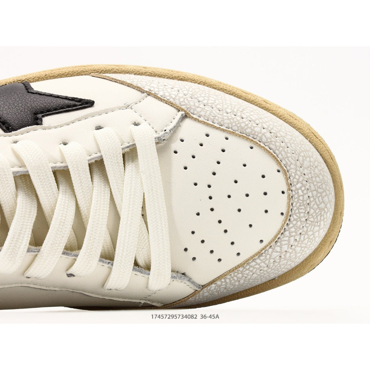 Ball Star Leather With Black Star Sneakers