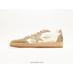 Ball Star Beige And White Leather Sneakers