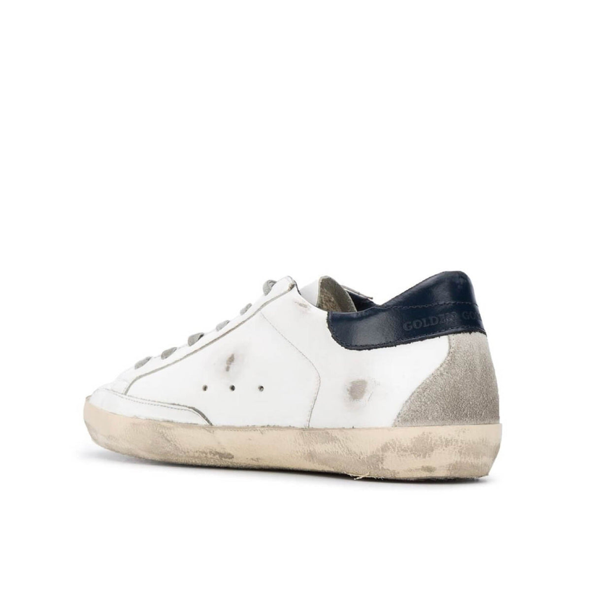 Super-Star Silver Star Navy Heel Tab