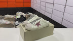 Super-Star Sabot With Pink Glitter Star And Suede Toe
