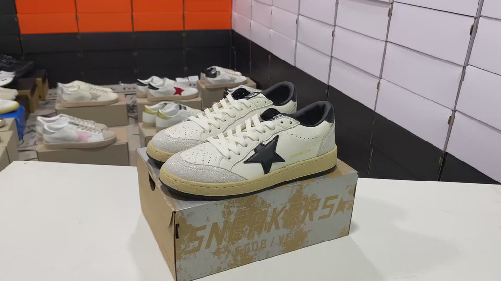 Ball Star Leather With Black Star Sneakers